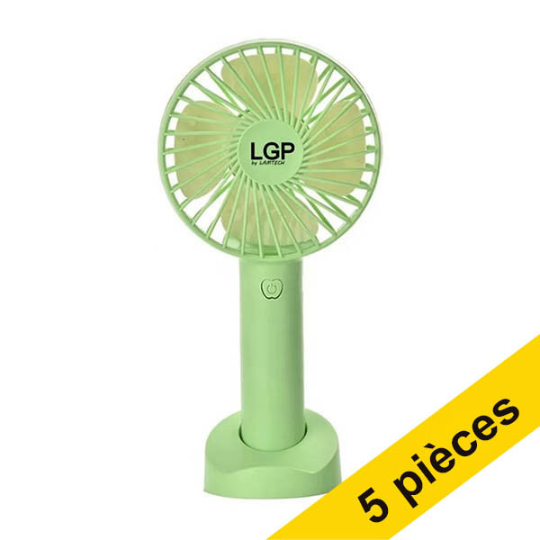 Offre : 5x LGP ventilateur à main - vert 828241 - 1