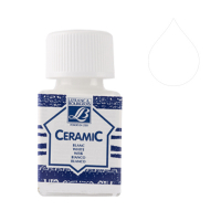 Lefranc Bourgeois Ceramic peinture pour verre et porcelaine 001 (50 ml) - blanc 405118