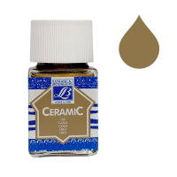 Lefranc Bourgeois Ceramic peinture pour verre et porcelaine 700 (50 ml) - or 405131