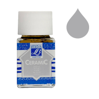 Lefranc Bourgeois Ceramic peinture pour verre et porcelaine 710 (50 ml) - argent 405132