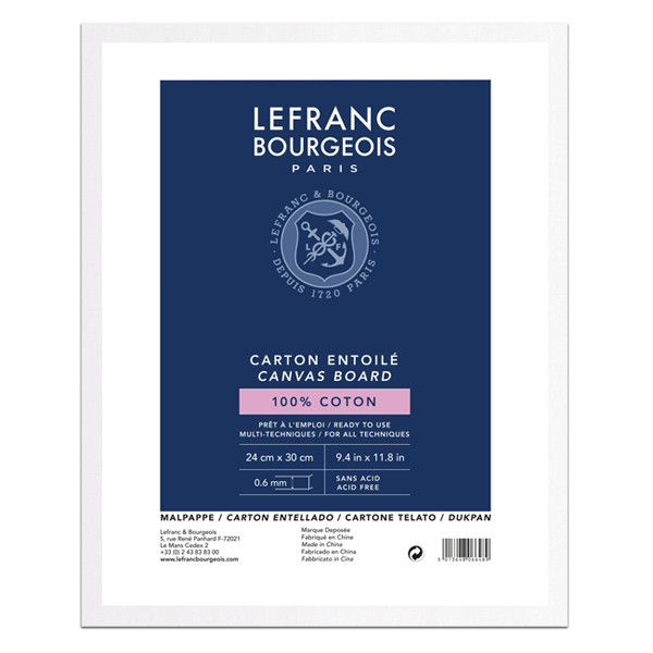 Lefranc Bourgeois Louvre carton entoilé 24 x 30 cm 405150 - 1