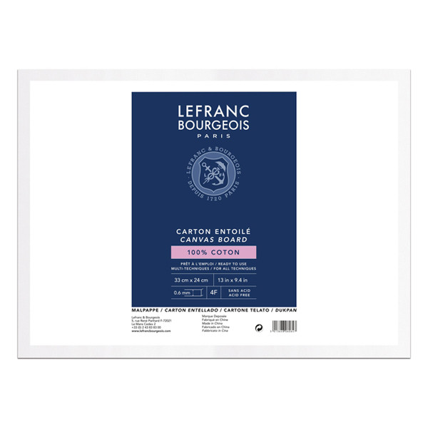 Lefranc Bourgeois Louvre carton entoilé 33 x 24 cm 405137 - 1