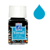 Lefranc Bourgeois Vitrail peinture pour verre et porcelaine 087 (50 ml) - cyan 405112 - 1