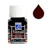 Lefranc Bourgeois Vitrail peinture pour verre et porcelaine 102 (50 ml) - brun foncé 405096 - 1