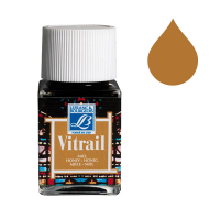 Lefranc Bourgeois Vitrail peinture pour verre et porcelaine 145 (50 ml) - miel 405116