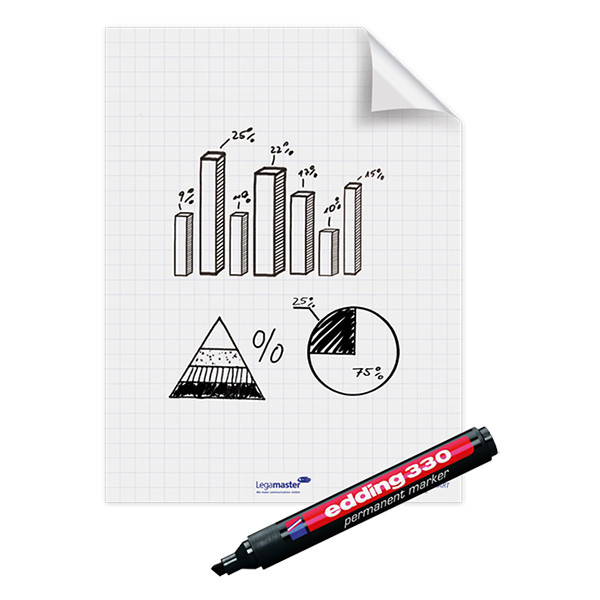 Legamaster Magic-Chart chevalet de conférence 60 x 80 cm (25 feuilles) 262000 - 4