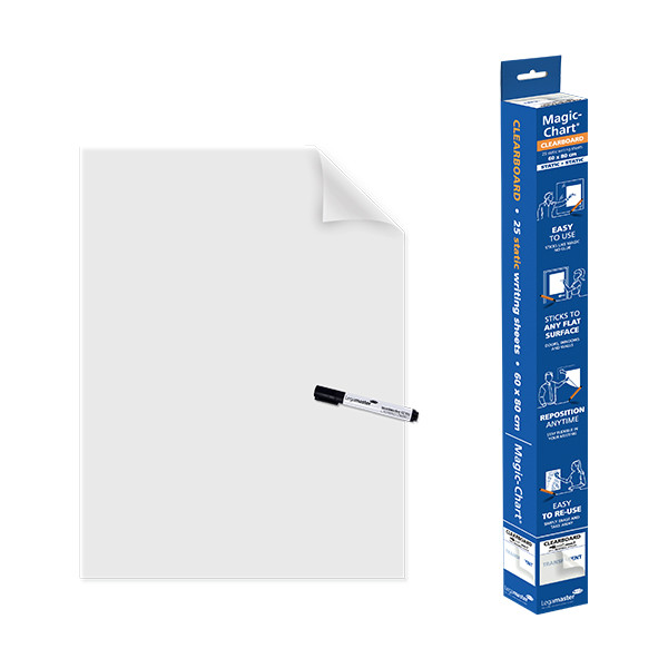Legamaster Magic-Chart tableau transparent 60 x 80 cm (25 feuilles) 262003 - 4
