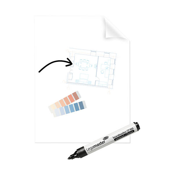 Legamaster Magic-Chart tableau transparent 60 x 80 cm (25 feuilles) 262003 - 1
