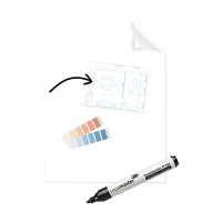 Legamaster Magic-Chart tableau transparent 60 x 80 cm (25 feuilles) 262003