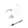 Legamaster Magic-Chart tableau transparent 60 x 80 cm (25 feuilles) 262003 - 1