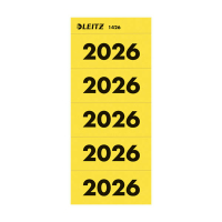 Leitz étiquettes auto-adhésives  25,5 x 60 mm année 2026 (100 pièces) - jaune 202765