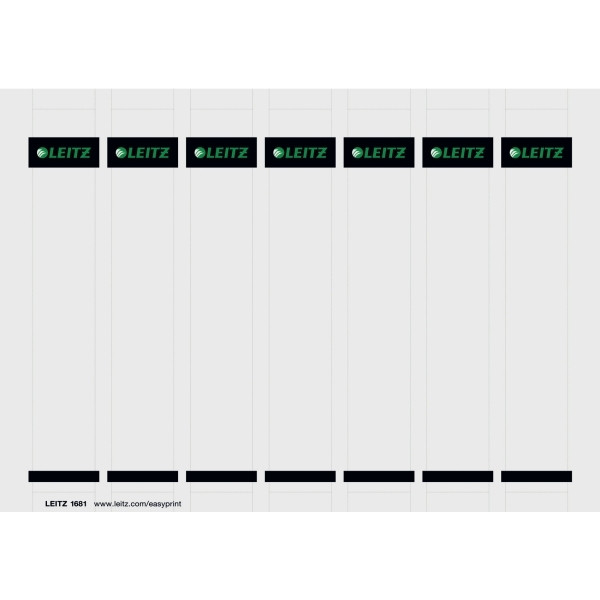 Leitz 1681 étiquettes de dos imprimables petites et courtes 31 x 190 mm (175 pièces) - blanc 211060 - 1