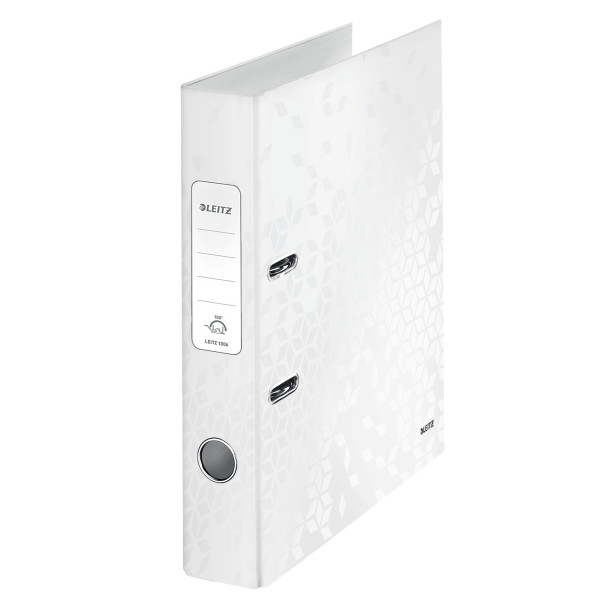 Leitz 180° WOW classeur cartonné A4 50 mm - blanc métallisé 202962 - 1