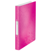 Leitz 4257 WOW classeur avec 2 anneaux en O (32 mm) - rose métallisé 211730 - 1