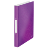 Leitz 4257 WOW classeur avec 2 anneaux en O (32 mm) - violet métallisé 211805 - 1