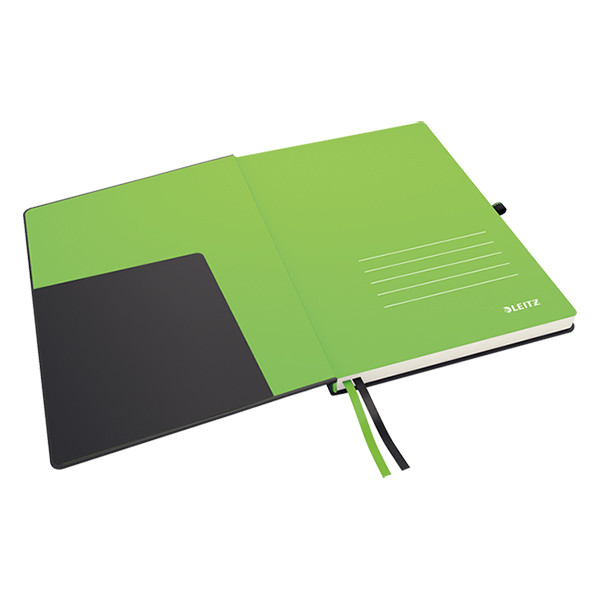 Leitz 4472 cahier broché A4 à lignes 96 g/m² 80 feuilles - noir 211530 - 3