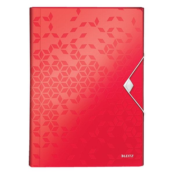 Leitz 4589 WOW trieur valisette (6 compartiments) - rouge 227645 - 1