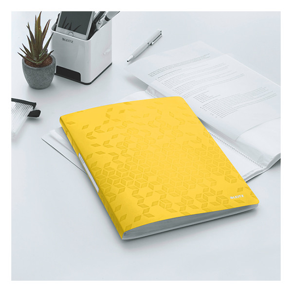 Leitz 4631 WOW album de présentation A4 (20 pochettes) - jaune 226152 - 2