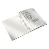 Leitz 4637 WOW cahier à spirale A4 ligné 80 g/m² 80 feuilles - rose métallisé 211981 - 2