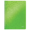 Leitz 4638 WOW cahier à spirale A4 quadrillé 80 g/m² 80 feuilles (4 trous) - vert 226222 - 1