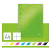 Leitz 4638 WOW cahier à spirale A4 quadrillé 80 g/m² 80 feuilles (4 trous) - vert 226222 - 3