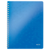 Leitz 4638 WOW cahier à spirale quadrillé A4 80 g/m² 80 feuilles (4 trous) - bleu métallisé 211988 - 1