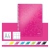 Leitz 4638 WOW cahier à spirale quadrillé A4 80 g/m² 80 feuilles (4 trous) - rose métallisé 211987 - 3