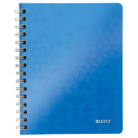 Leitz 4639 WOW cahier à spirale A5 ligné 80 g/m² 80 feuilles (2 trous) - bleu métallisé 211994