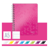 Leitz 4639 WOW cahier à spirale A5 ligné 80 g/m² 80 feuilles (2 trous) - rose métallisé 211993 - 5