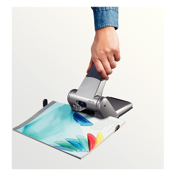 Leitz 5180 Heavy Duty perforatrice 2 trous (65 feuilles) - argent 211396 - 3