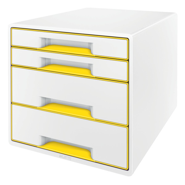 Leitz 5213 WOW module de classement (4 tiroirs) - jaune 226167 - 1