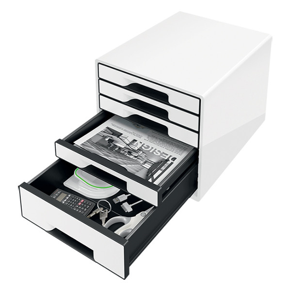 Leitz 5214 module de classement (5 tiroirs) - blanc/noir 226061 - 2