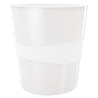 Leitz 5278 WOW corbeille à papier - blanc métallisé 211432