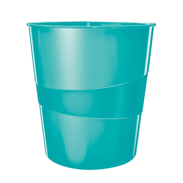 Leitz 5278 WOW corbeille à papier - bleu glacier métallisé 211866 - 1