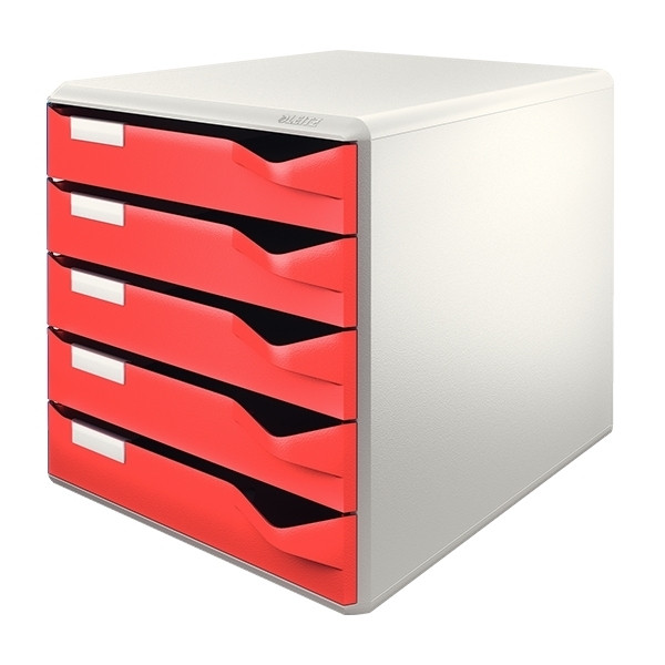 Leitz 5280 module de classement (5 tiroirs) - rouge 211206 - 1