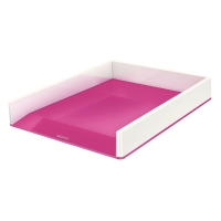 Leitz 5361 WOW bac à courrier bicolore - rose/blanc 226036