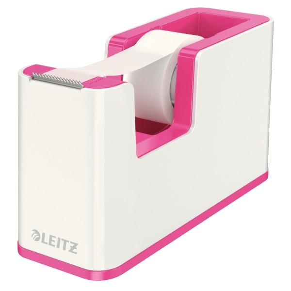 Leitz 5364 WOW dévidoir de ruban adhésif - blanc/rose 226044 - 1