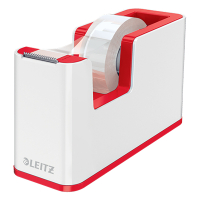 Leitz 5364 WOW dévidoir de ruban adhésif - blanc/rouge 227657
