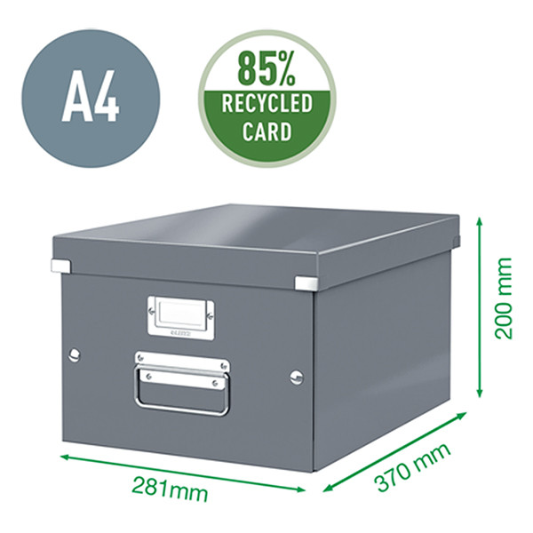 Leitz 6044 WOW boîte de rangement moyenne - rouge 227660 - 2