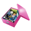Leitz 6045 WOW grande boîte de rangement - rose 211749 - 2