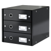 Leitz 6048 WOW module de classement (3 tiroirs) - noir 211184 - 1