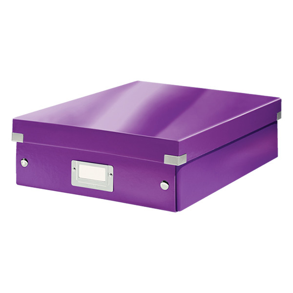 Leitz 6058 WOW boîte de rangement moyenne - violet 211763 - 1