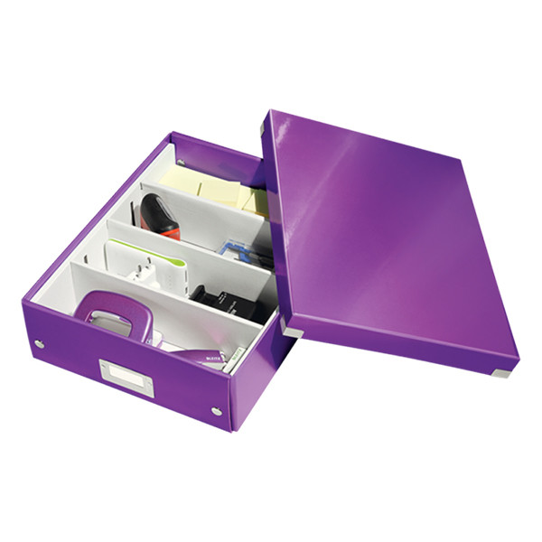 Leitz 6058 WOW boîte de rangement moyenne - violet 211763 - 4
