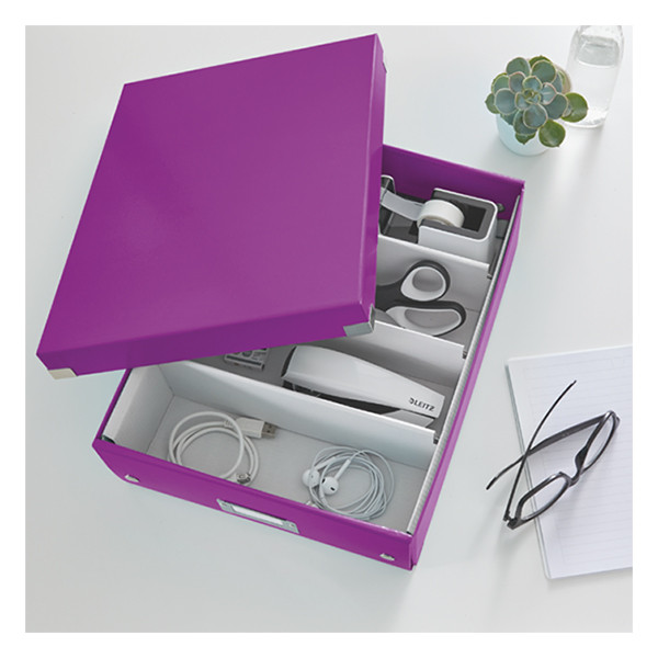 Leitz 6058 WOW boîte de rangement moyenne - violet 211763 - 5