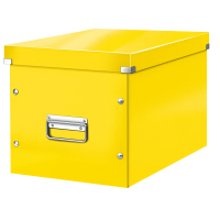 Leitz 6108 grande boîte de rangement cubique - jaune 226262