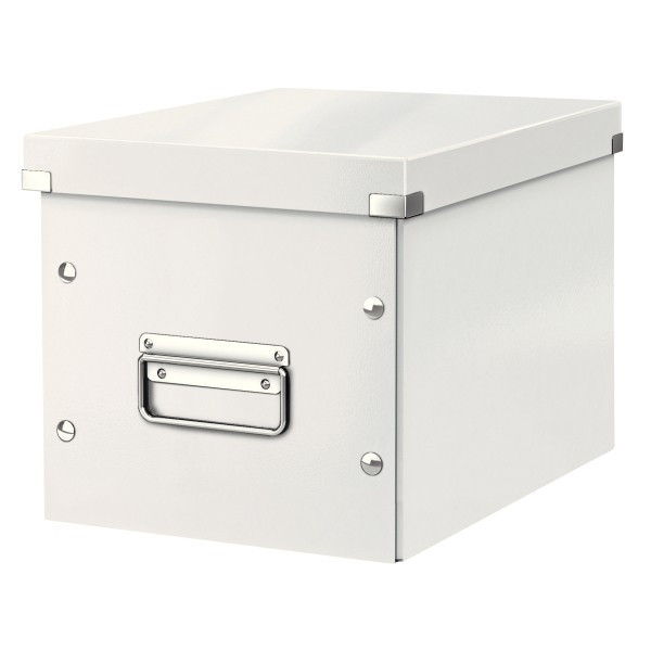 Leitz 6109 boîte de rangement cubique moyenne - blanc 226075 - 1