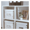 Leitz 6109 boîte de rangement cubique moyenne - blanc 226075 - 2
