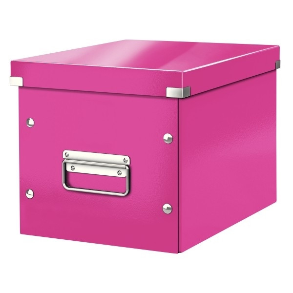 Leitz 6109 boîte de rangement cubique moyenne - rose 226076 - 1