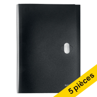 Aanbieding: 5x Leitz Recycle projectmap zwart (5 vakken) 280027