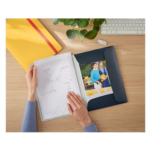 Leitz Cosy Mobile Plus album de présentation A4 (20 pochettes) - gris velours 226393 - 4